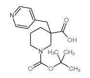 3-吡啶-4-甲基-哌啶-1,3-二羧酸 1-叔丁酯结构式