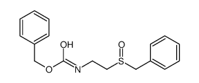 benzyl N-(2-benzylsulfinylethyl)carbamate结构式