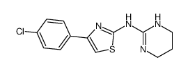 4-(4-chlorophenyl)-N-(1,4,5,6-tetrahydropyrimidin-2-yl)-1,3-thiazol-2-amine结构式
