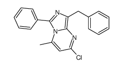 8-benzyl-2-chloro-4-methyl-6-phenylimidazo[1,5-a]pyrimidine结构式