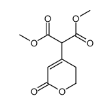 dimethyl 2-(6-oxo-2,3-dihydropyran-4-yl)propanedioate Structure