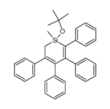 1-tert-Butoxy-1-methyl-3,4,5,6-tetraphenyl-1,2-dihydro-siline Structure