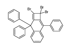 1,1,2-tribromo-3,3,8-triphenylcyclobuta[b]naphthalene Structure