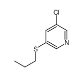 3-chloro-5-propylsulfanylpyridine结构式