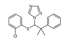 1-[1-(2-chlorophenyl)sulfanyl-2-methyl-2-phenylpropyl]-1,2,4-triazole结构式