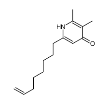 2,3-dimethyl-6-oct-7-enyl-1H-pyridin-4-one结构式