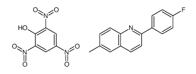 2-(4-fluorophenyl)-6-methylquinoline,2,4,6-trinitrophenol Structure