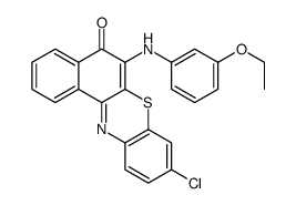 9-chloro-6-(3-ethoxyanilino)benzo[a]phenothiazin-5-one Structure