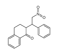 2-(2-nitro-1-phenylethyl)-3,4-dihydro-2H-naphthalen-1-one结构式
