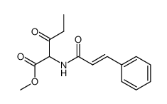 methyl 2-cinnamoylamino-3-oxovalerate Structure