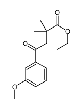 ETHYL 2,2-DIMETHYL-4-(3-METHOXYPHENYL)-4-OXOBUTYRATE结构式