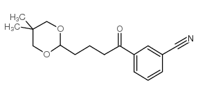 3'-CYANO-4-(5,5-DIMETHYL-1,3-DIOXAN-2-YL)BUTYROPHENONE Structure