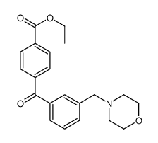 4'-CARBOETHOXY-3-MORPHOLINOMETHYL BENZOPHENONE structure