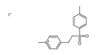 1-methyl-4-[2-(4-methylphenyl)sulfonylethyl]pyridin-1-ium,iodide Structure