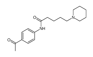N-(4-acetylphenyl)-5-piperidin-1-ylpentanamide结构式