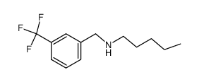 Pentyl-(3-trifluoromethyl-benzyl)-amine结构式