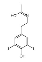 N-[2-(4-hydroxy-3,5-diiodophenyl)ethyl]acetamide Structure