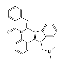 3-[2-[1-[(dimethylamino)methyl]benzimidazol-2-yl]phenyl]-2-methylquinazolin-4-one Structure