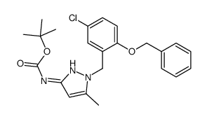 TERT-BUTYL (1-(2-(BENZYLOXY)-5-CHLOROBENZYL)-5-METHYL-1H-PYRAZOL-3-YL)CARBAMATE Structure