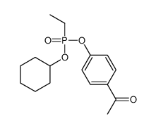 1-[4-[cyclohexyloxy(ethyl)phosphoryl]oxyphenyl]ethanone结构式
