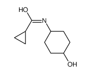 N-(4-hydroxycyclohexyl)cyclopropanecarboxamide结构式