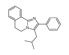 3-(2-methylpropyl)-2-phenyl-5,6-dihydroimidazo[2,1-a]isoquinoline结构式