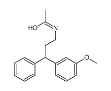 N-[3-(3-methoxyphenyl)-3-phenylpropyl]acetamide Structure