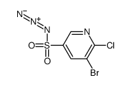 5-bromo-6-chloro-N-diazopyridine-3-sulfonamide Structure