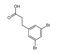 3-(3,5-Dibromophenyl)propionic acid Structure