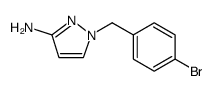 1H-Pyrazol-3-amine, 1-[(4-bromophenyl)methyl] structure