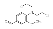 4-[bis(2-chloroethyl)amino]-3-methoxy-benzaldehyde结构式