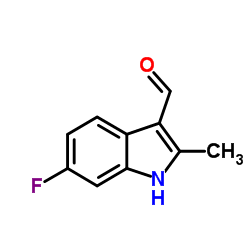 6-Fluoro-2-methyl-1H-indole-3-carbaldehyde结构式