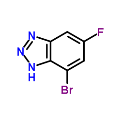 7-溴-5-氟-1H-苯并[d][1,2,3]三唑结构式