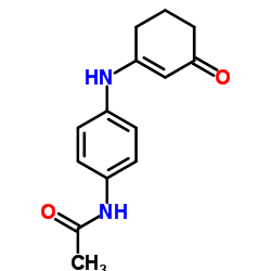 N-(4-((3-Oxocyclohex-1-enyl)amino)phenyl)ethanamide结构式