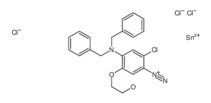 2-chloro-4-(dibenzylamino)-5-(2-hydroxyethoxy)benzenediazonium chloride, compound with tin dichloride Structure
