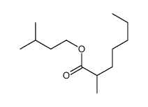 3-methylbutyl 2-methylheptanoate Structure