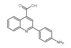 2-(4-氨基苯基)-喹啉-4-羧酸结构式