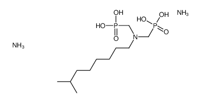 diammonium dihydrogen [(isononylimino)bis(methylene)]bisphosphonate结构式