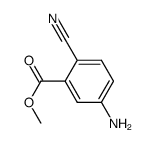 5-氨基-2-氰基苯甲酸甲酯结构式