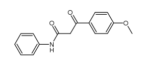 3-(4-methoxyphenyl)-3-oxo-N-phenylpropanamide结构式