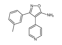 5-Amino-3-(3-methylphenyl)-4-(4-pyridyl)isoxazole Structure