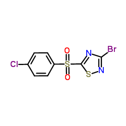 3-Bromo-5-(4-chlorophenylsulfonyl)-1,2,4-thiadiazole picture
