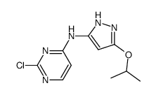 2-chloro-N-(5-propan-2-yloxy-2H-pyrazol-3-yl)pyrimidin-4-amine结构式