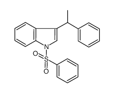 3-(1-phenylethyl)-1-phenylsulfonyl-1H-indole Structure