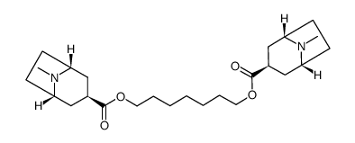 1,7-heptanediol bis(tropane-3β-carboxylate)结构式