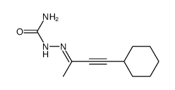 4-cyclohexyl-but-3-yn-2-one semicarbazone结构式