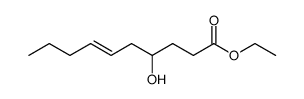 (+-)-4-hydroxy-dec-6t-enoic acid ethyl ester Structure