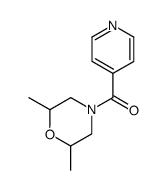 4-isonicotinoyl-2,6-dimethyl-morpholine Structure