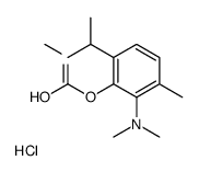 dimethyl-[6-methyl-2-(methylcarbamoyloxy)-3-propan-2-ylphenyl]azanium,chloride Structure