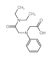 [[2-(Diethylamino)-2-oxoethyl](phenyl)amino]-acetic acid Structure